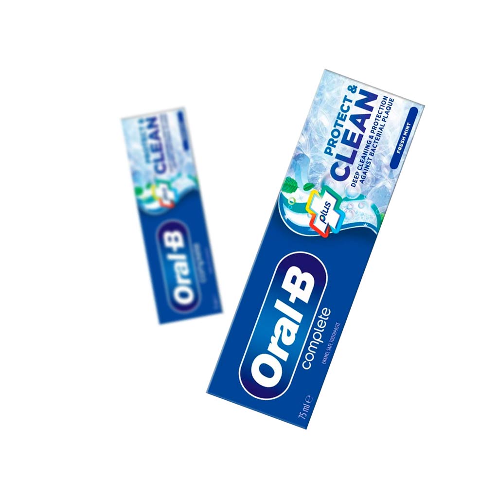 خمیر دندان اورال بی مدل plus protect clean حجم 75 میلی لیتر
