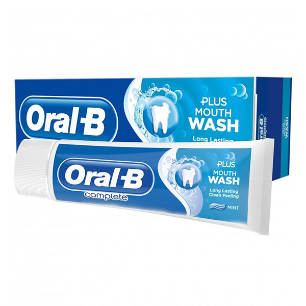 خمیر دندان اورال بی سری Complete مدل PLUS MOUTH WASH حجم 75 میلی لیتر