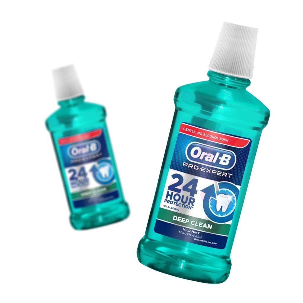 دهان شویه اورال بی مدل DEEP CLEAN حجم 500 میلی لیتر