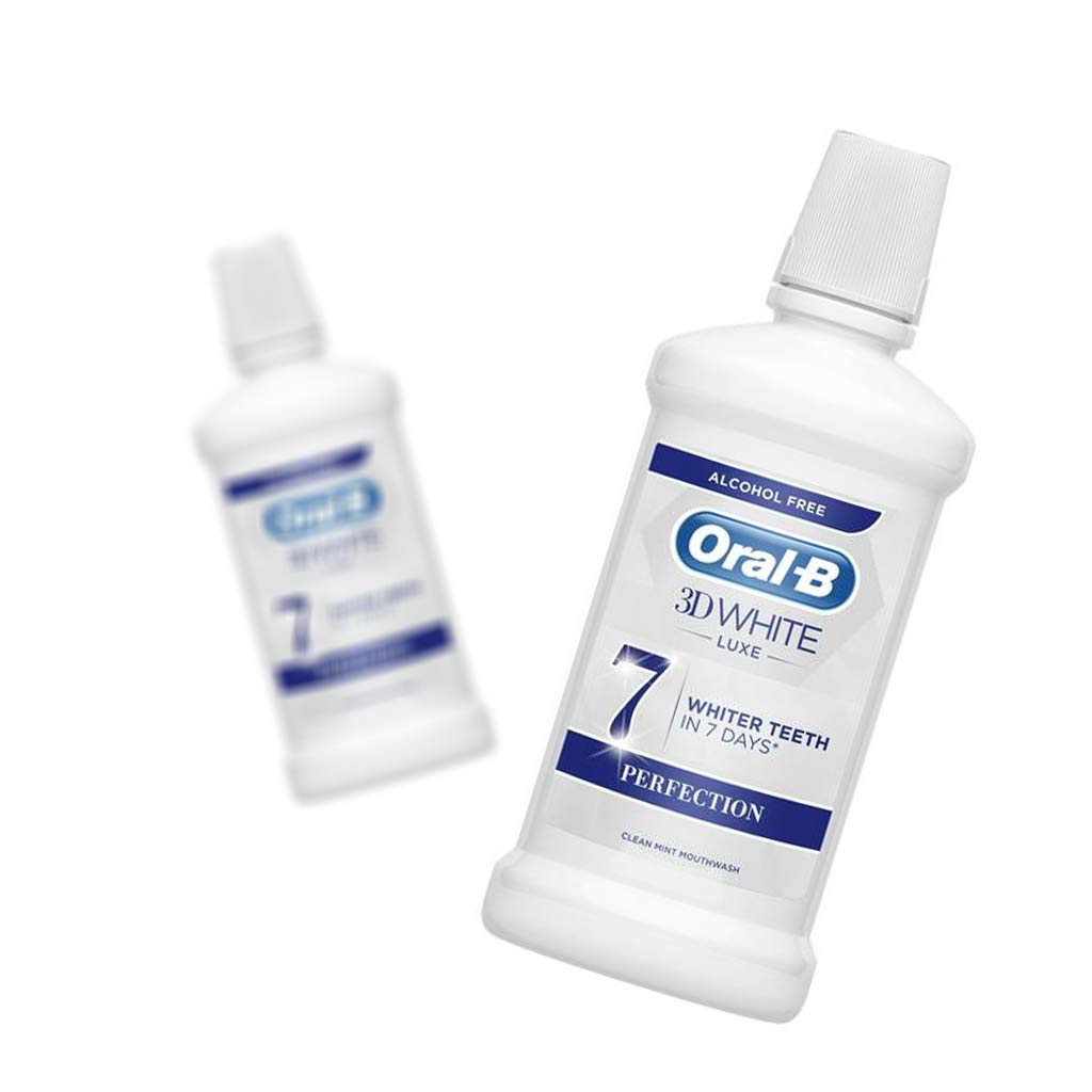 دهان شویه اورال بی مدل 3D White حجم 500 میلی لیتر