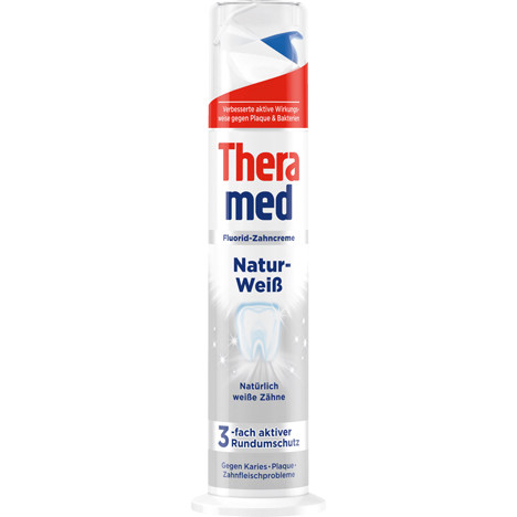 خمیر دندان پمپی ترامد Thera Med سفید کننده اصل آلمان